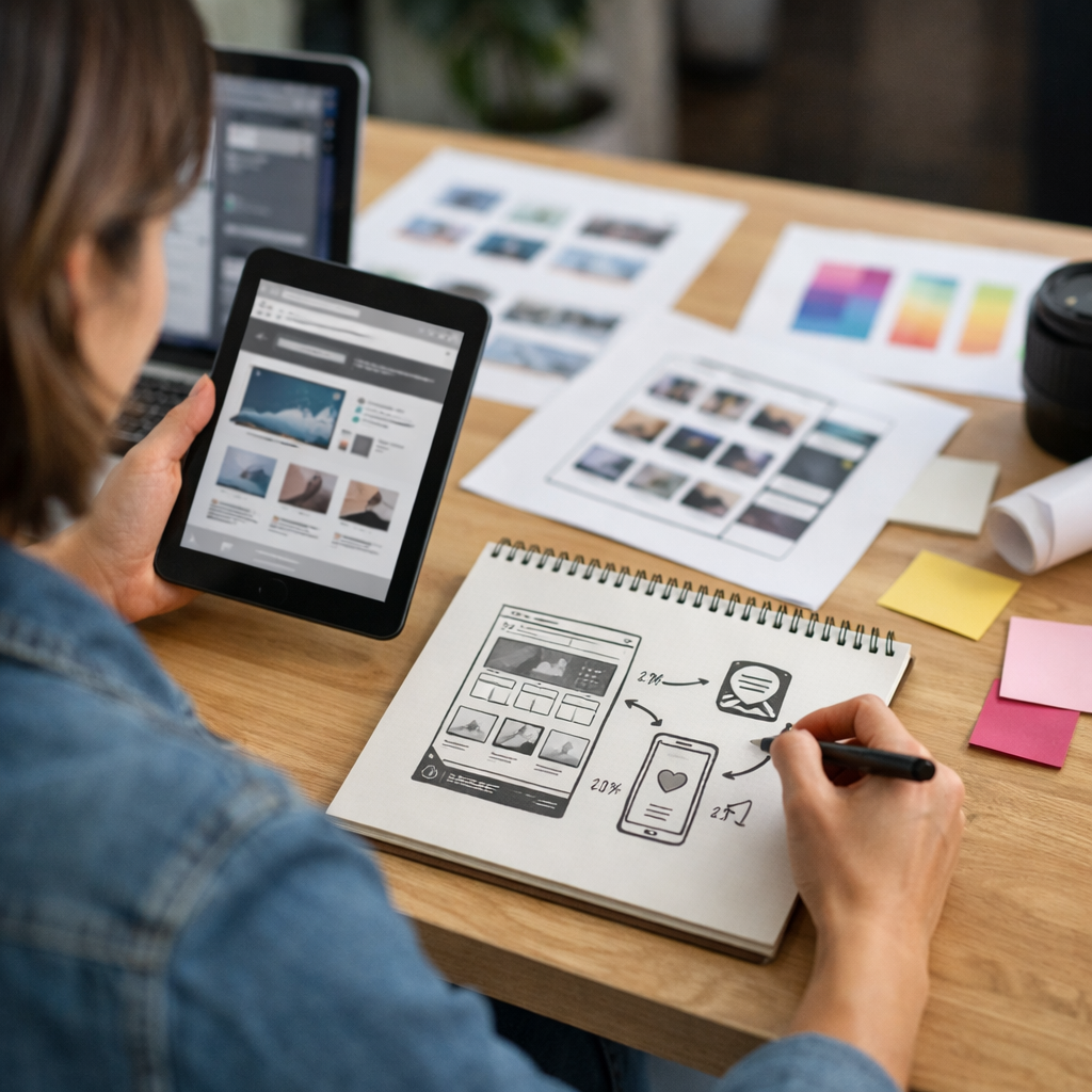 Creativitat gràfica per reforçar la comunicació visual d’un projecte digital